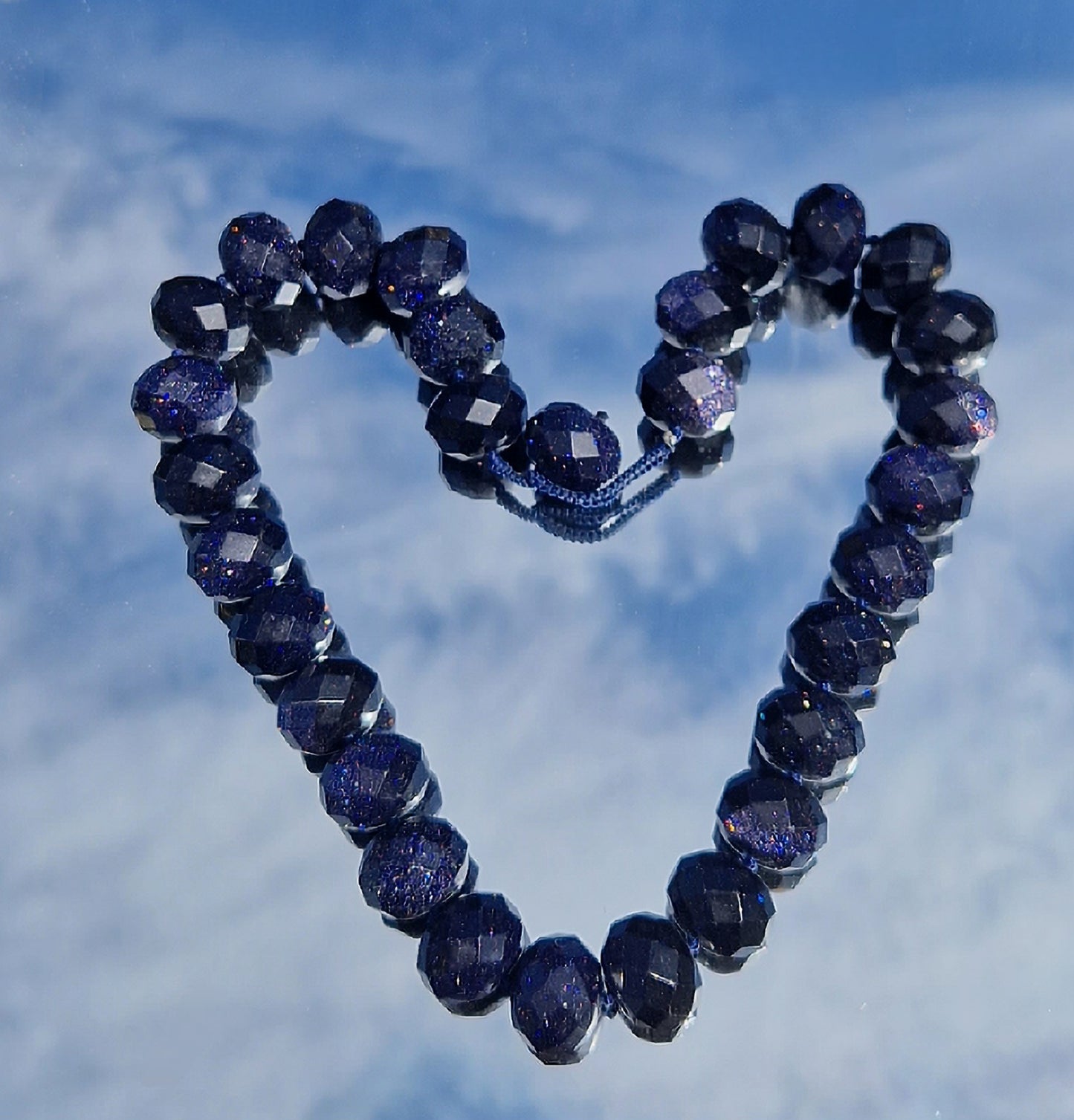 Chunky Blue Sandstone necklace