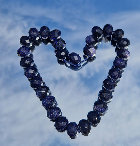 Chunky Blue Sandstone necklace