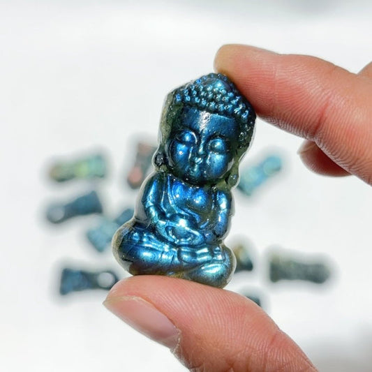 Labradorite baby buddha