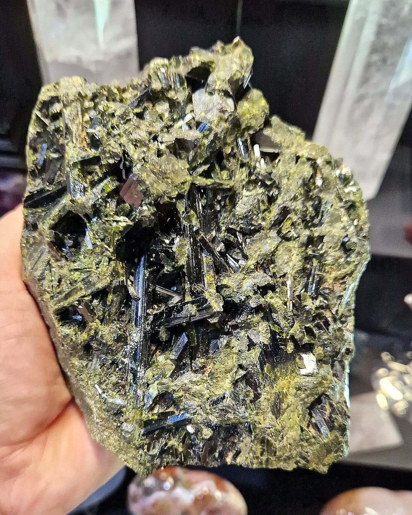 RARE High quality Epidote Gem specimen mineral COLLECTORS PIECE