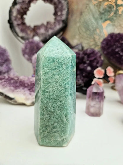 Stunning Amazonite Chunky Tower COMMUNICATION AND PEACE